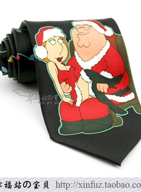 圣诞节图纹领带 时尚绅士商务宴会派对休闲领带 别致个性系列领带