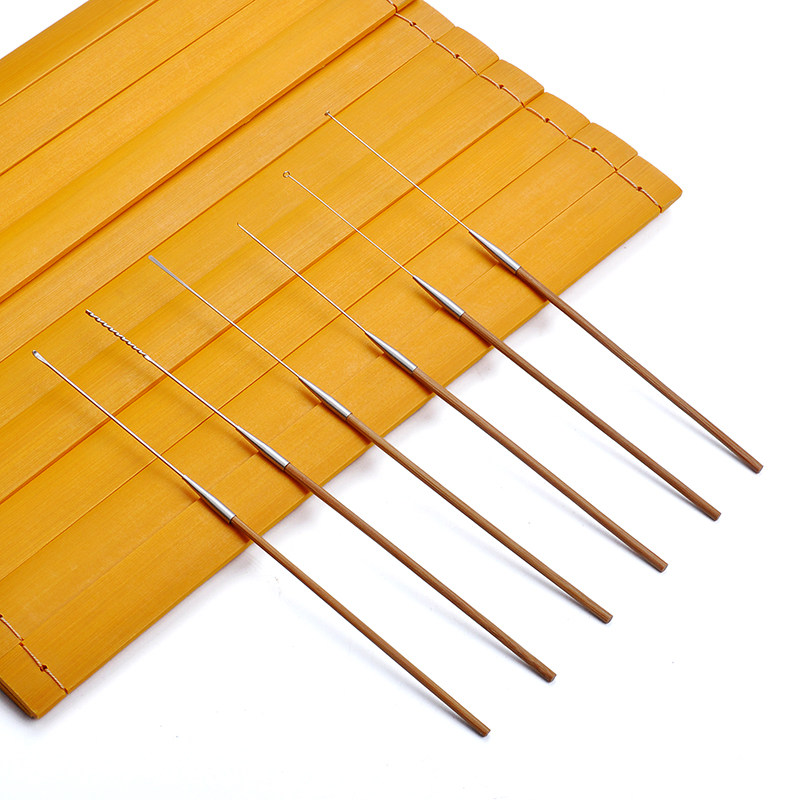 天艺采耳工具老竹柄带帽卷棉棒耳勺耳铲耳钩软环蘑菇头耵聍钩单支