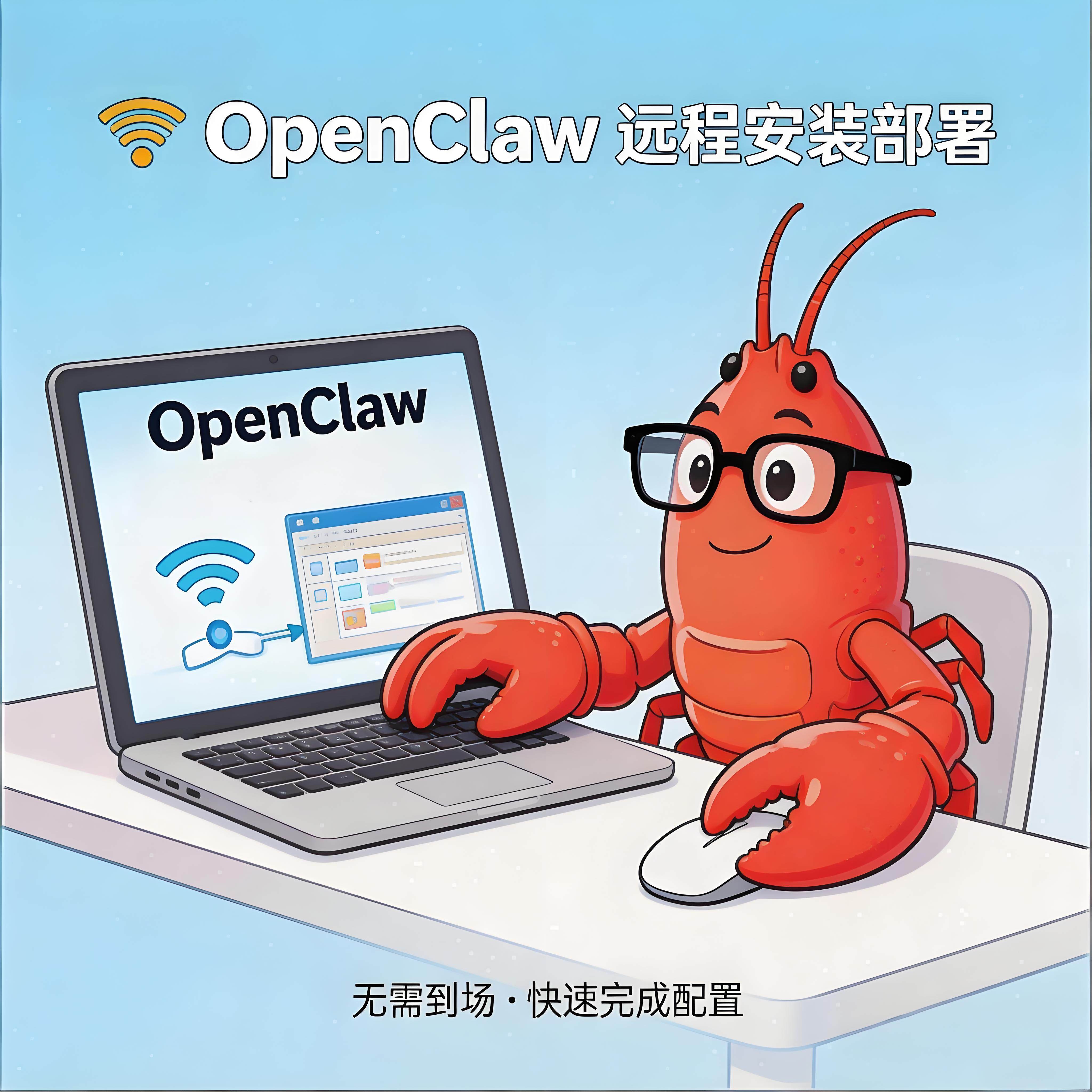 正版openclaw远程部署大小龙虾AI对接飞书钉钉QQ深圳上门安装专业