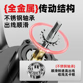 全金属路亚纺车轮微物泛用浅线杯渔轮远投海钓矶竿鱼线轮https