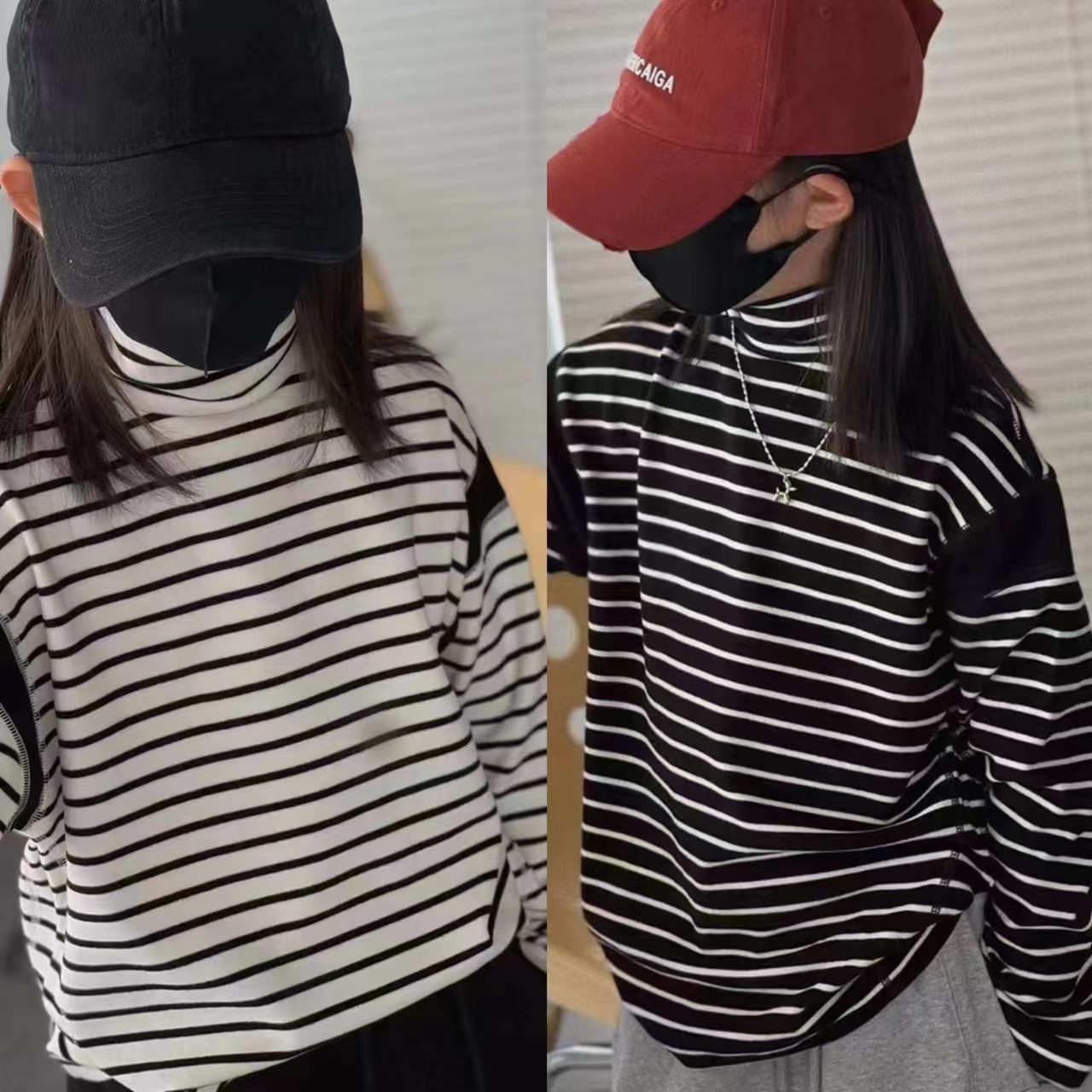 韩国潮牌街舞童装男女童发热打底衫秋冬新款儿童内搭条纹长袖T恤,童装/婴儿装/亲子装,T恤,淘宝优惠券,粉丝福利购,淘宝优惠卷