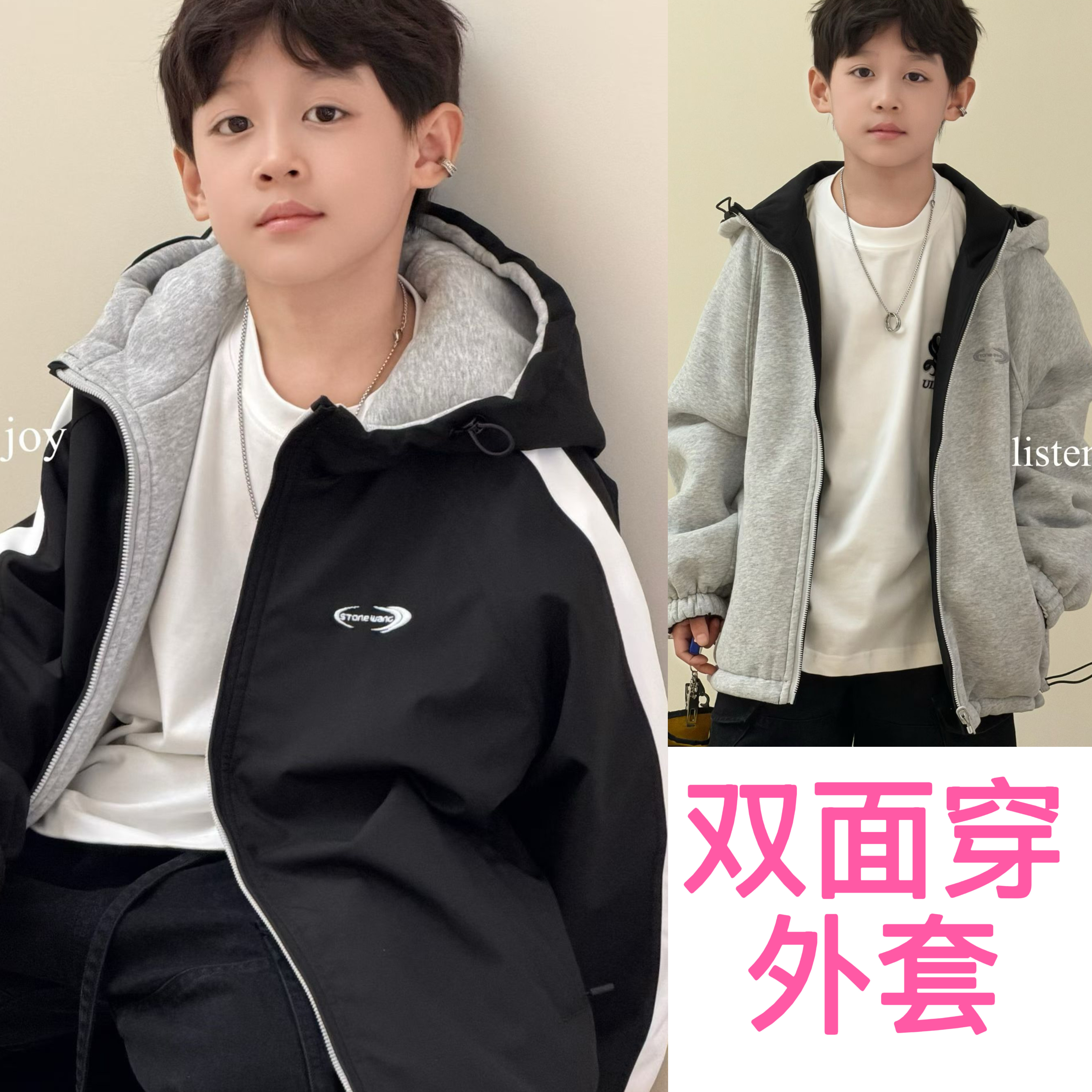 听集波拉韩版秋冬男女童外套