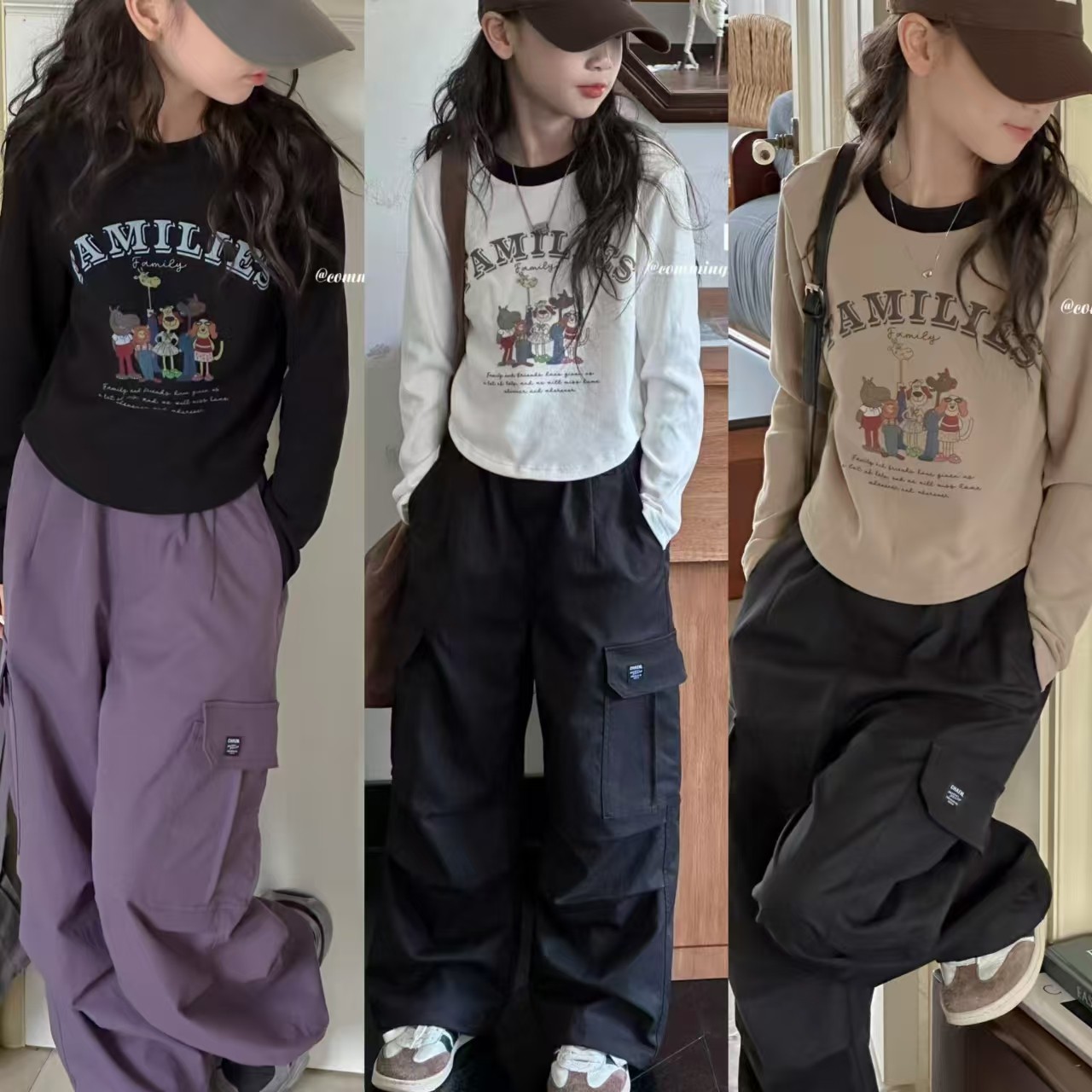 波拉韩国童装女童长袖T恤春秋装2025新款韩版洋气上衣儿童打底衫,童装/婴儿装/亲子装,T恤,淘宝优惠券,粉丝福利购,淘宝优惠卷