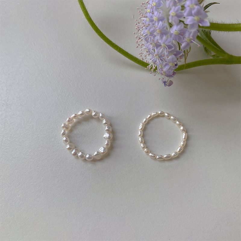 OPs天然极细淡水珍珠戒指