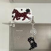 pro3 韩国ins小众Y2K可爱星星小马牛仔靴子挂件耳机套适用airpods4 3蓝牙菲林耳机套苹果airpods 2硬保护壳