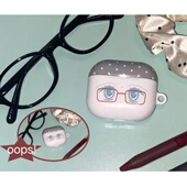 古早波点二次元 pro2 漫画眼睛适用苹果airpods 3无线蓝牙耳机保护套airpods 3菲林硬壳 韩国ins小众个性
