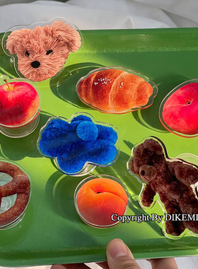 韩国ins小众设计小熊盐面包气囊手机支架适用于苹果华为VIVO/OPPO