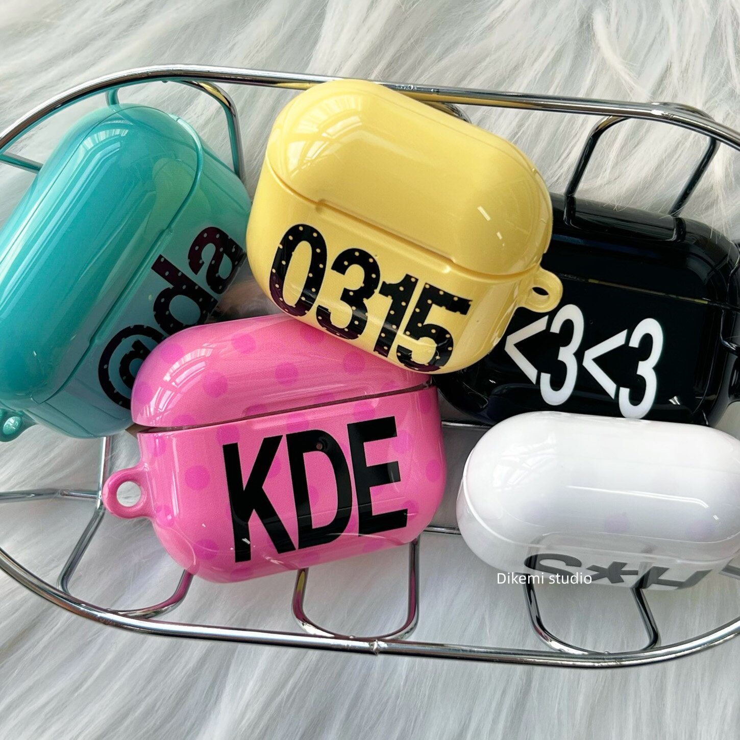 ins小众千禧辣妹风高饱和糖果色韩国进口菲林耳机套适用airpods4/3蓝牙耳机壳苹果airpods pro3/2硬保护壳