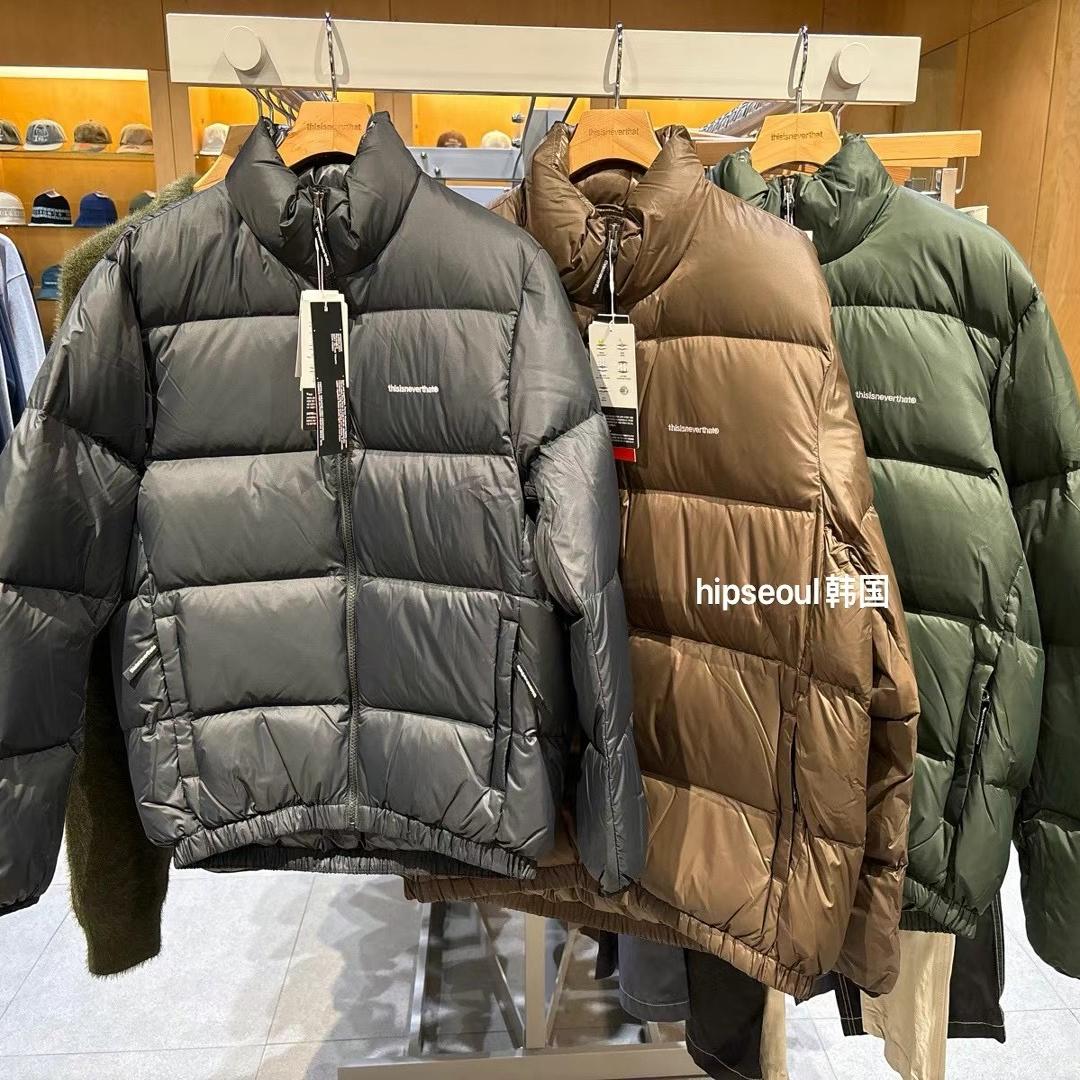 THISISNEVERTHAT2024秋冬新款经典休闲简约立领保暖拉链羽绒服3色