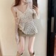 t恤女 上衣设计感小众宽松v领针织长袖 夏季 纯欲甜辣妹镂空防晒罩衫