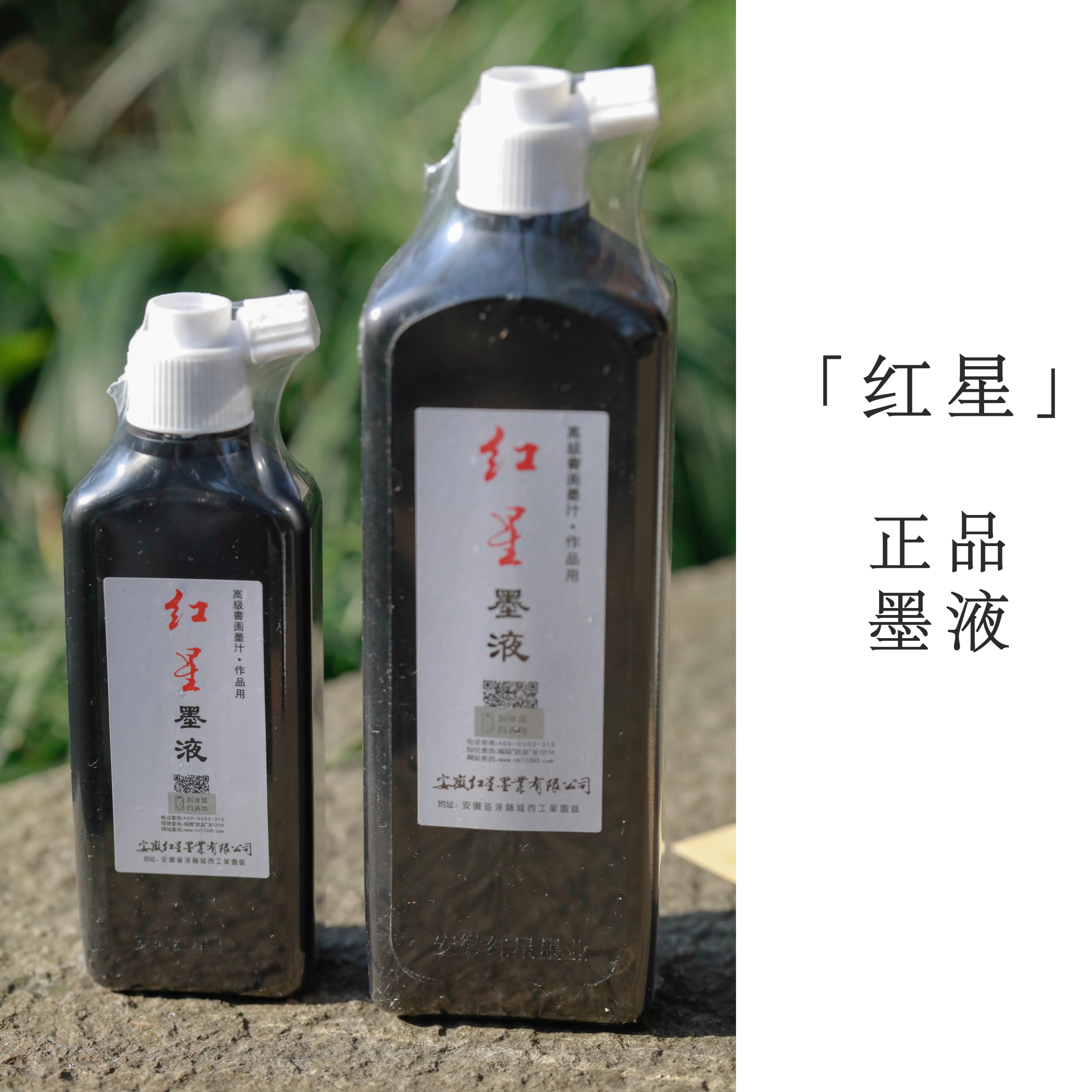 小荷文房国画书法专用初学者练习练字180ml450ml红星轻胶墨液墨汁