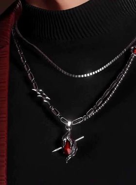 新款恋与深空秦彻同人穿心项链