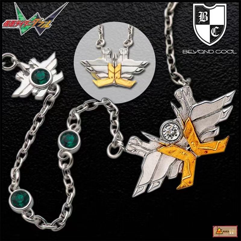 动漫卡通学生原创设计高级哥特 假面骑士W diy项链吊坠饰品