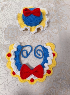 手工编织diy自制材料包毛线钩针可爱公主猫咪狗帽子围巾围脖项圈