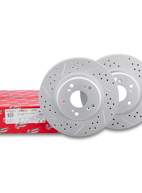 菲罗多前刹车盘DDF2398DSL/R-1-D适用保时捷PANAMERA帕拉梅拉前盘