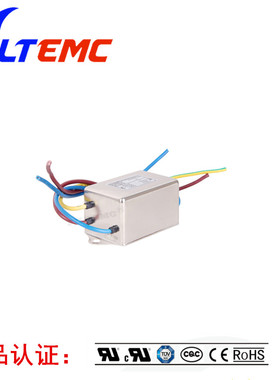 交流单相三节电源滤波器220VPLC伺服专用电磁脉冲干扰器 FT130-1A