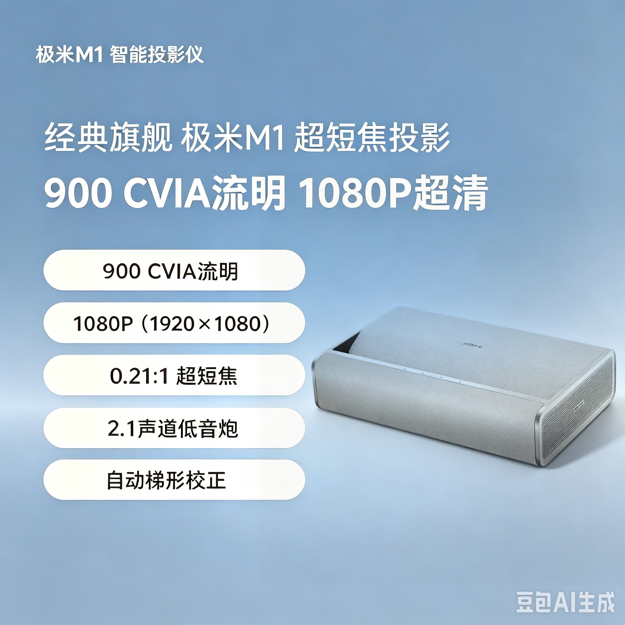 极米M1超短焦家用超高清投影仪图片