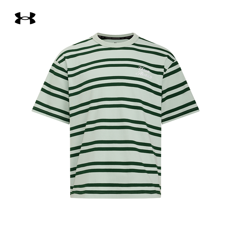 安德玛官方UA春夏Sports Club男女情侣运动休闲短袖T恤6006003