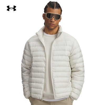 安德玛官方UA热冬系列男子800蓬运动休闲短款鸭绒羽绒服6007130