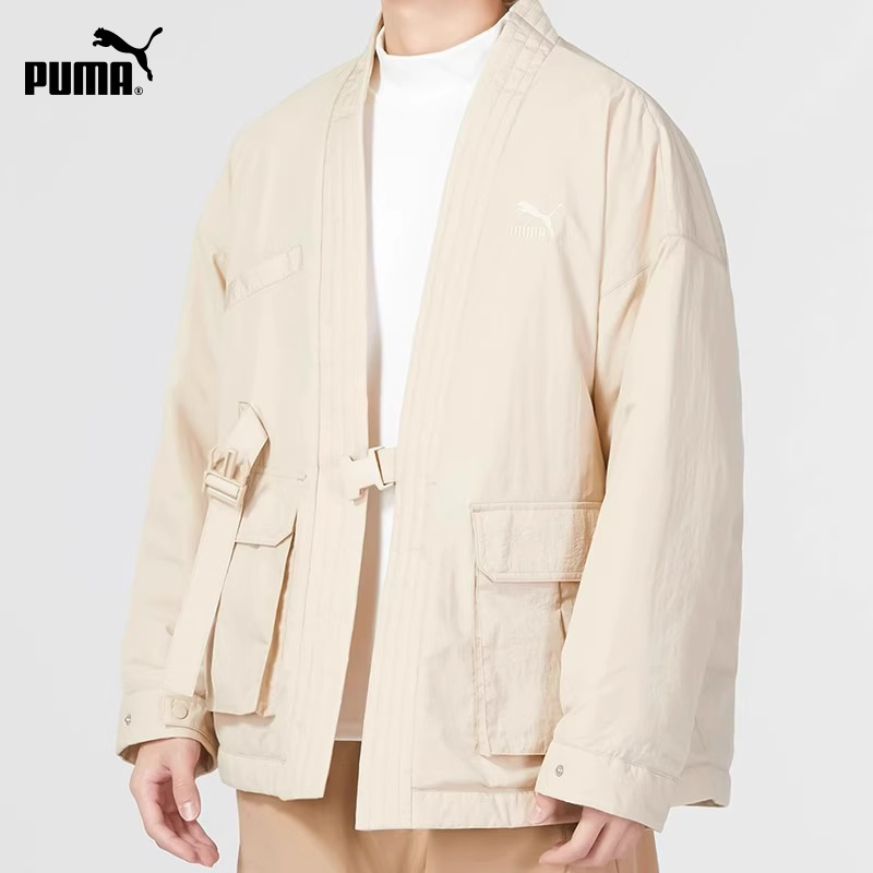 彪马PUMA开衫外套男女新款运动服V领保暖防风上衣539589-88