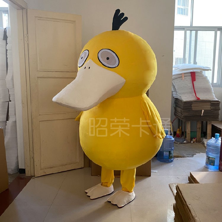 可达鸭卡通人偶服装玩偶服