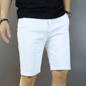 衩中裤 弹力休闲短裤 纯白加大码 纯棉简约宽松大裤 男夏5五分裤 修身