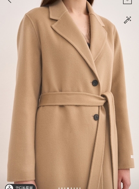 潮流直邮 韩国SJSJ 正品 24冬 手工羊绒大衣 SJ2EBRCT797W