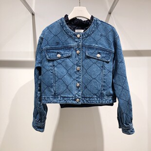 韩国代购 2ND 24春 时尚 O22E0NOTV12W 潮流直邮 夹棉牛仔外套