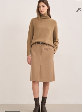 潮流直邮 韩国SJSJ正品 24冬 时尚高领针织衫SJ2EAKTO855W