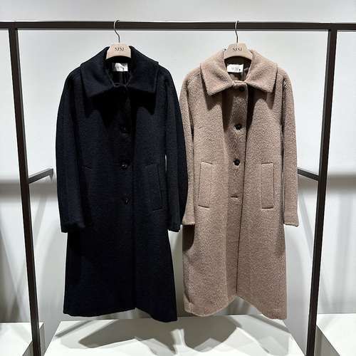 潮流直邮 韩国SJSJ正品 24冬 时尚羊绒长大衣SJ2EBWCT791WA
