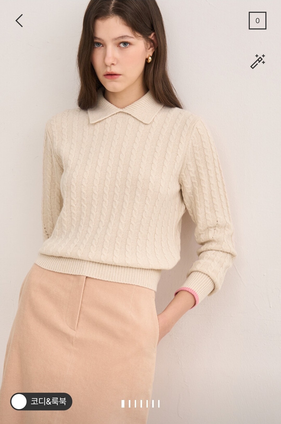 潮流直邮 韩国SJSJ正品 24冬 翻领羊绒针织衫SJ2EAKTO853W,女装/女士精品,毛针织衫,淘宝优惠券,粉丝福利购,淘宝优惠卷