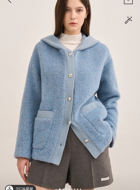 潮流直邮 韩国SJSJ正品 24冬 羊绒短大衣 SJ2EAWOT032W