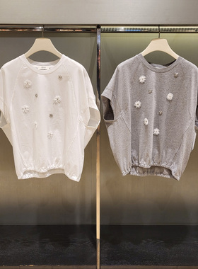 潮流直邮  韩国O'2nd 奥蔻 25秋新品 圆领短袖T恤O22F7TTO193W