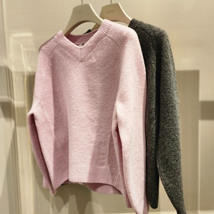 韩国O V领针织衫 2nd 24冬 O22EBKTO745W 奥蔻 潮流直邮