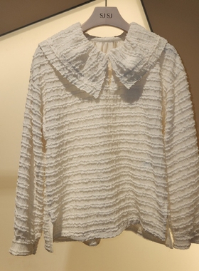 潮流直邮 SJSJ 韩国代购 2024秋 时尚衬衫 SJ2E9-WTO222W