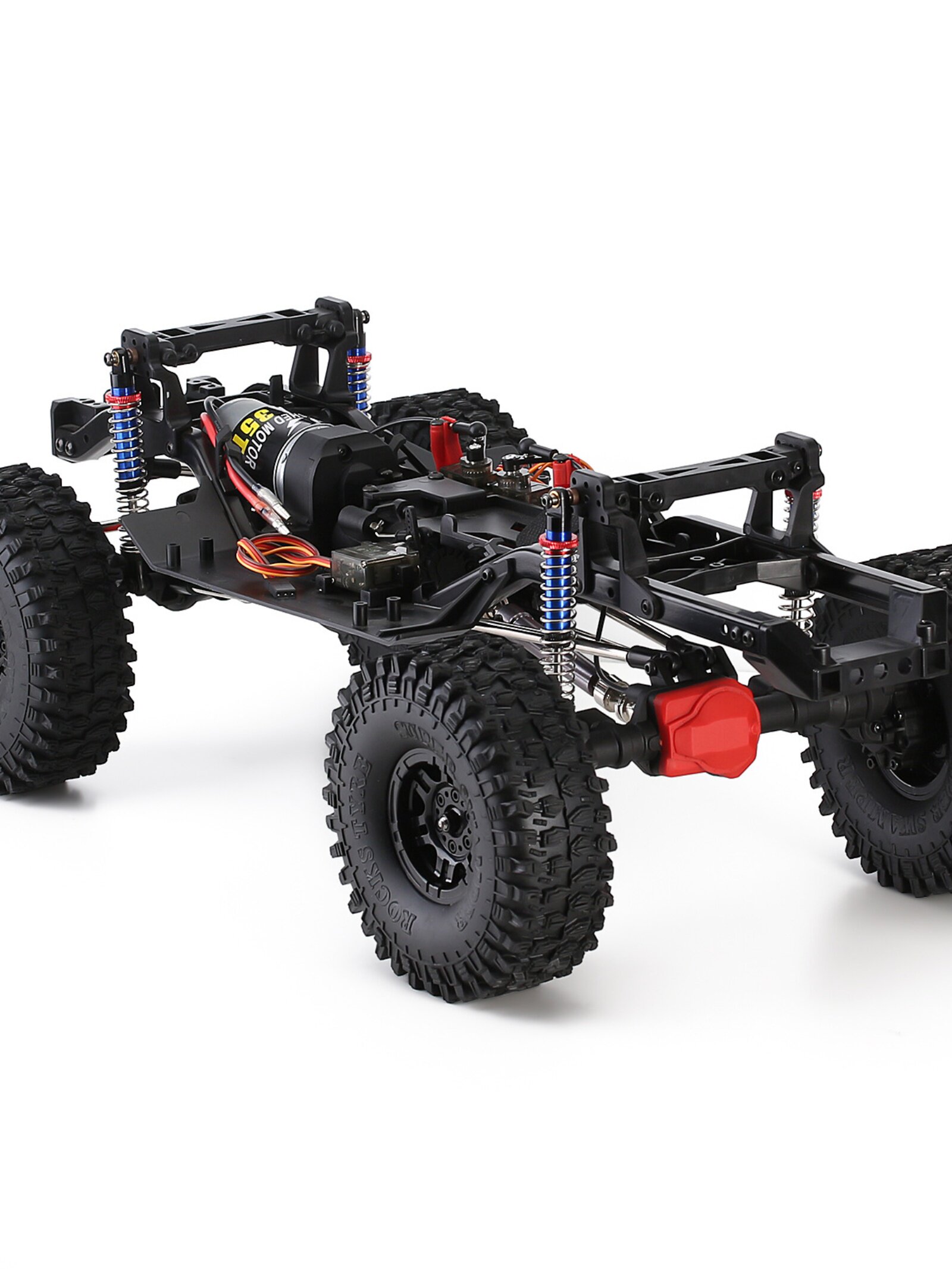 클라이밍 프레임 모조 TRX4 313MM 휠베이스 도어 브리지 버전 차동 잠금 장치가 있는 나일론 섀시 고속 및 저속 풀리 풀 세트