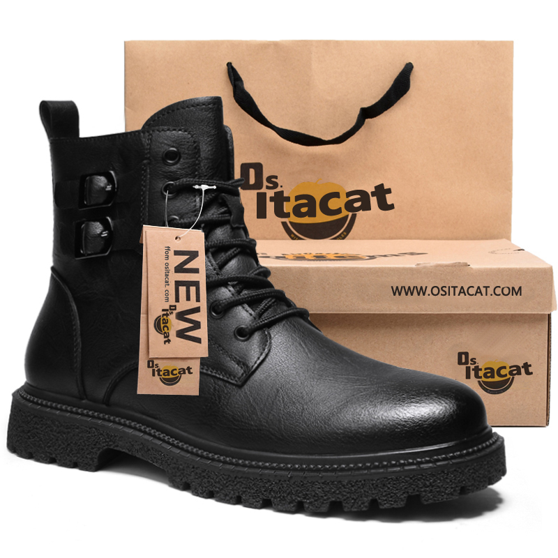 马丁靴高帮冬季加绒保暖棉鞋