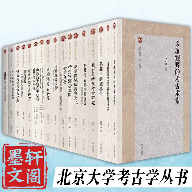 单套自选】北京大学考古学丛书 墓葬中的礼与俗+礼与礼器+周秦汉考古研究+何谓良材+文物保护技术+夏商周文化与田野考古等上海古籍