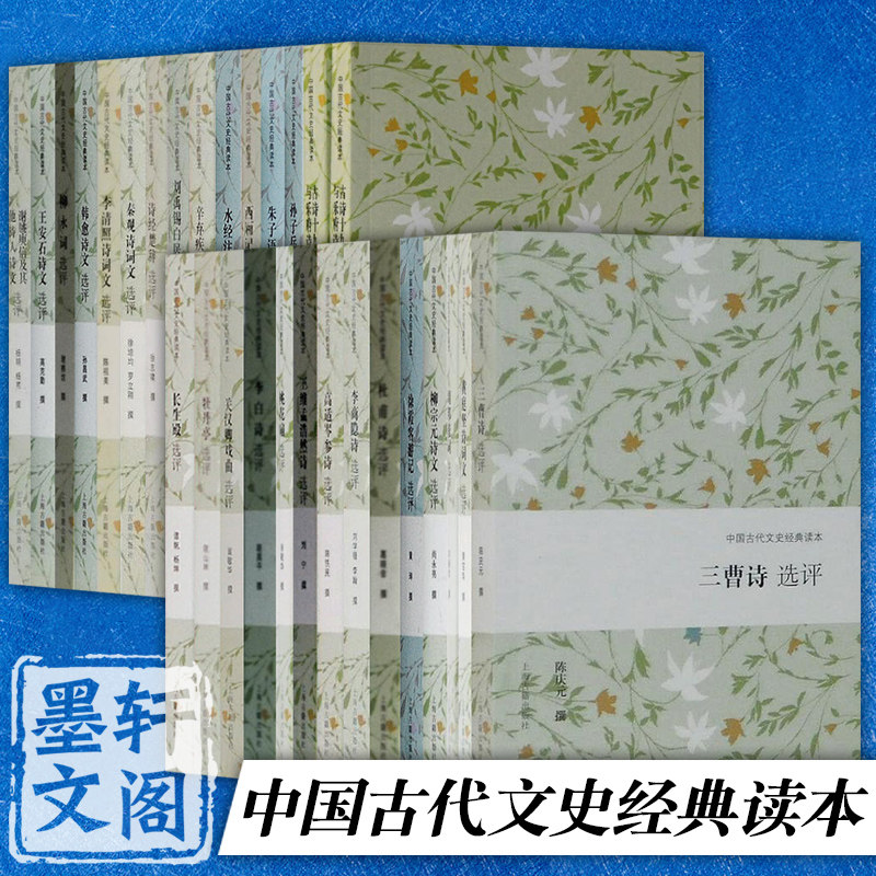 【单套自选】中国古代文史经典读本 西厢记 秦观诗词文 李白诗 桃花扇 牡丹亭 长生殿李商隐诗水经注王安石诗文选评等 上海古籍 - 实物图
