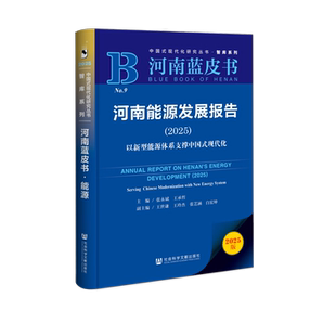 社科文獻出版 書 河南能源發展報告 現代化 王承哲 張永斌 2025 正版 社 主編 河南藍皮書 ：以新型能源體系支撐中國式