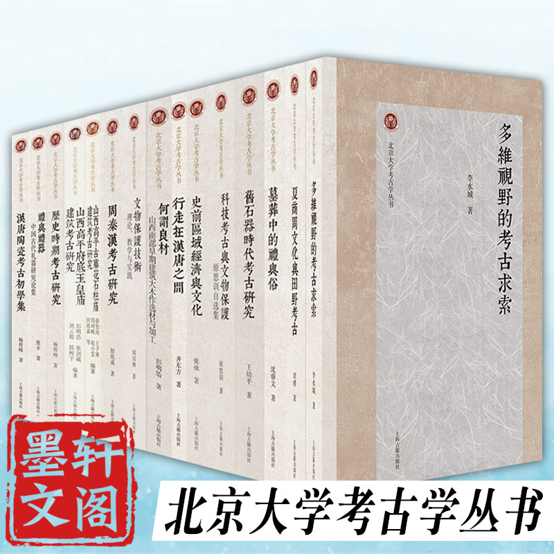 单套自选】北京大学考古学丛书 墓葬中的礼与俗+礼与礼器+周秦汉考古研究+何谓良材+文物保护技术+夏商周文化与田野考古等上海古籍