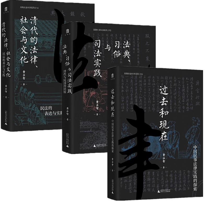 自选3册】法典习俗与司法实践 :清代与民国的比较+清代的法律社会与文化+过去和现在中国民事法律实践的探索  黄宗智,大学问出品