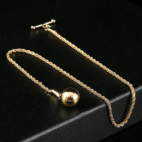 其他简约铜男士新款驳头链