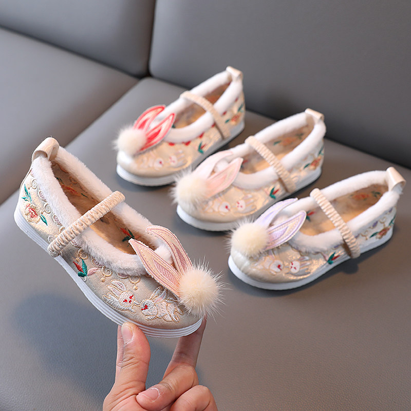 新款冬季加绒加厚儿童汉服鞋中国风女童绣花鞋宝宝拜年鞋手工布鞋,童鞋/婴儿鞋/亲子鞋,儿童汉服鞋,淘宝优惠券,粉丝福利购,淘宝优惠卷