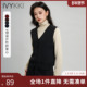 IVYKKI四季 穿搭 背心V领马夹套装 可穿针织马甲女2026早春新款 无袖