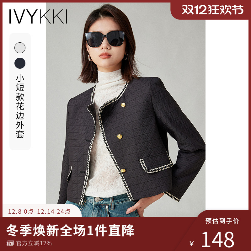 ivykki短款时尚复古短外套