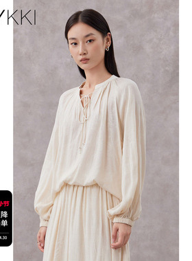 IVYKKI艾维2026年春季新款时尚衬衫女百搭显瘦宽松气质长袖小上衣