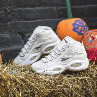 女篮球鞋 问题1代艾弗森米色万圣节男童 FZ1357 Mid 锐步Question