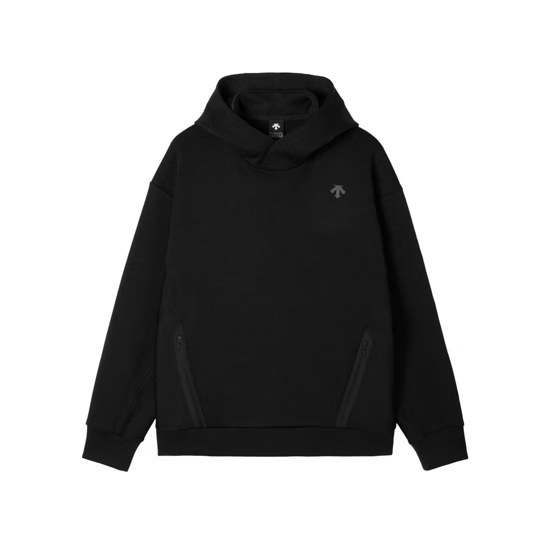 DESCENTE/迪桑特 LOW GAUGE HOODIE简约拉链宽松针织连帽套头卫衣