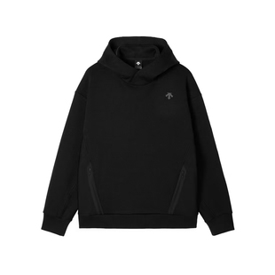 GAUGE LOW HOODIE简约拉链宽松针织连帽套头卫衣 迪桑特 DESCENTE